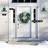 10'' Dome Outdoor Gooseneck Barn Light Fixture with Wall Mount, Green Exterior Porch Barn Door Lighting, Farmhouse | Lumora