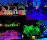 TOVEENEN 25W Color LED Outdoor Landscape Spotlight - Waterproof RGB Spot Lights for Yard Tree House Halloween | Lumora