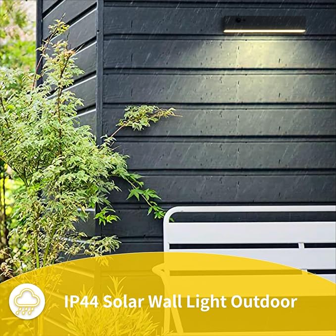 Solar Lights Outdoor for House Sign, Dimmable Solar Pathway Lights