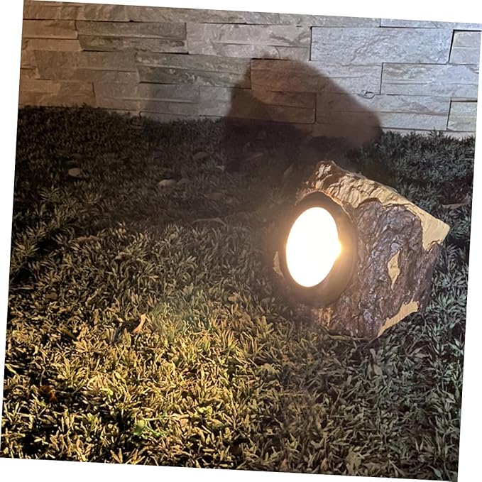 Solar Outdoor Lights for Garden Pathway Waterproof Simulated Tree Stump -Pack Solar Pathway Lights for Landscape Decoration