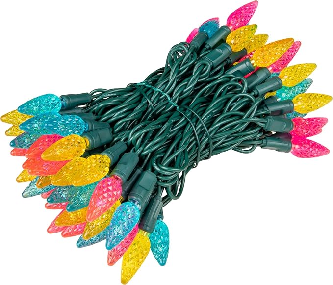 Novelty Lights 24FT 70 LED C6 Easter String Lights - Outdoor Spring Tree Commercial Grade Decorations | Lumora