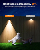 16 Pack Bright Sun Power Fence Lights Outdoor Waterproof with Cool White LED Spot, for Exterior Door, Deck, Step | Lumora