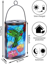 Hanging Solar Lantern Outdoor Decorative Waterproof LED Solar Hummingbird Lights Tabletop Lamp for Outdoor Patio | Lumora