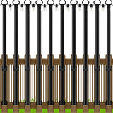LETIANPAI 10 Pack String Light Poles,5 Ft Metal Poles with Fence Bracket for Outdoor String Lights,Outdoor Light | Lumora