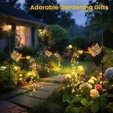 Solar Garden Lights Outdoor Decoration, Metal Solar Watering Can Lights Outdoor Waterproof, Small Patio Light Yard | Lumora