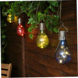 DOITOOL 6pcs Solar Powered Copper Wire Led Hanging Bulb Warm White Light for Garden Patio and - Outdoor Wall Light | Lumora