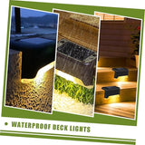 5Pcs Waterproof Solar Step Lights for Outdoor Deck LED Garden Fence Lighting Motion Sensor Solar Lights for Pathway | Lumora