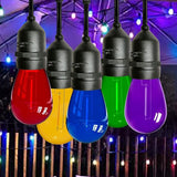 Diodesy- 36Ft Outdoor Smart WiFi String Light with S14 LED Shatterproof 18 Color Changing Bulb & 18 Hanging Socket | Lumora