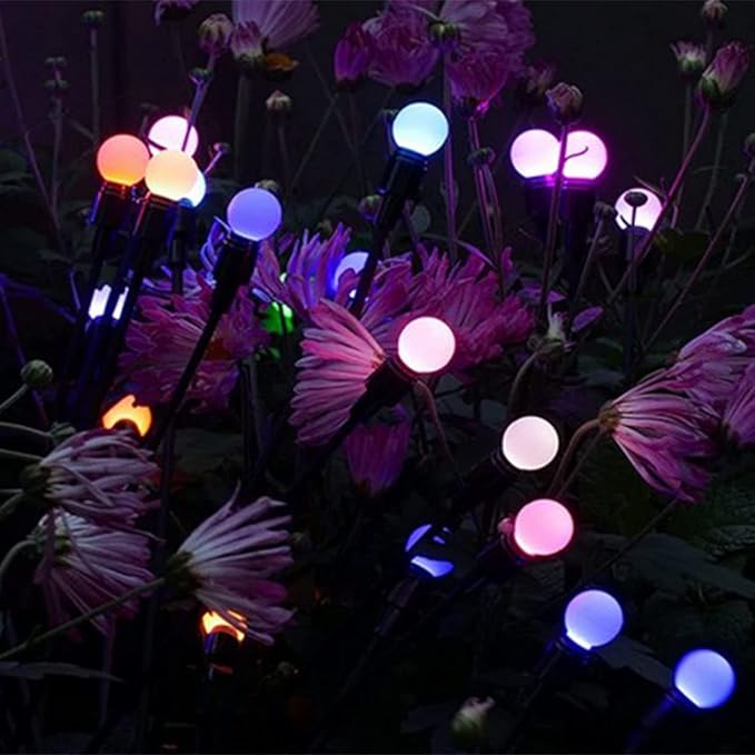 Hilitand Solar Bright Solar Swaying Lights Yard Patio Pathway Decoration (6 Colorful Light)