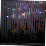 Solar Cherry Blossom String Lights LED Outdoor Garden Flower Shape Solar-Powered Decorative Patio String Lamp with | Lumora