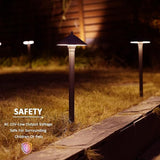Pro Style Pathway Lights Outdoor Landscape Lighting Kit 8PK Low Voltage 10W Halogen 25 Lumen Walkway Lights 12V AC | Lumora