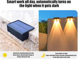 Solar Fence Lights | Automatic Decorative Waterproof Lamp | Stairs Solar Lights - for Outdoor Garden Yard Patio | Lumora