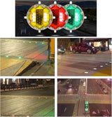 Solar Traffic Lights, Road Signs Underground Light, IP68 Waterproof Outdoor Warning Light, Sidewalk Marker Traffic | Lumora