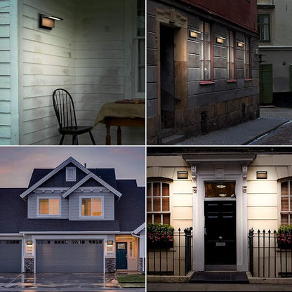 Wall Light Outdoor LED Wall Mount Lamp Modern Wall Sconce Lighting Lantern Fixture Grey Aluminum Lights for Porch Front Door Garden Yard Patio IP54 Waterproof 10W 680Lm 3000K
