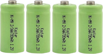 Kastar 4-Pack Ni-MH Battery 2/3 AA Ni-MH 1.2V 700mAh Replacement for Solar Light, Solar Decorations, Solar Flowers, Holiday Solar Lights, Walmart lawn solar lights, Walmart pathway lights, Yard lights
