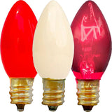 EST. LEE DISPLAY L D 1902 Indoor ＆ Outdoor String Light C7 Ceramic Christmas Steady Replacement Bulbs (Valentine' | Lumora
