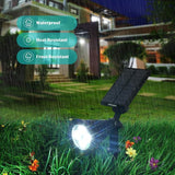 URPOWER Solar Spot Lights - 2-in-1 Waterproof Landscape Spotlights, Dusk-to-Dawn Solar Powered Outdoor Lights for | Lumora