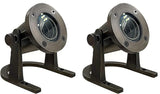 Waterproof Brass Underwater Light Fixture for Patio, Pond, Fountain, Waterfall - 2 Pack | Lumora