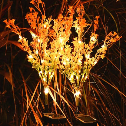 MaxDecor Yard Solar Stake Lights Outdoor Decor, Upgraded Powered Solar Flower Lights, Gifts for mom, Garden Solar Pathway Lights for Porch, Backyard, Gifts Decor- 2Pack