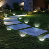 ZAIYW 6 Pack Solar Ground Lights Outdoor Waterproof Garden Lights Solar Powered Disc Landscape Lighting for Pathway | Lumora