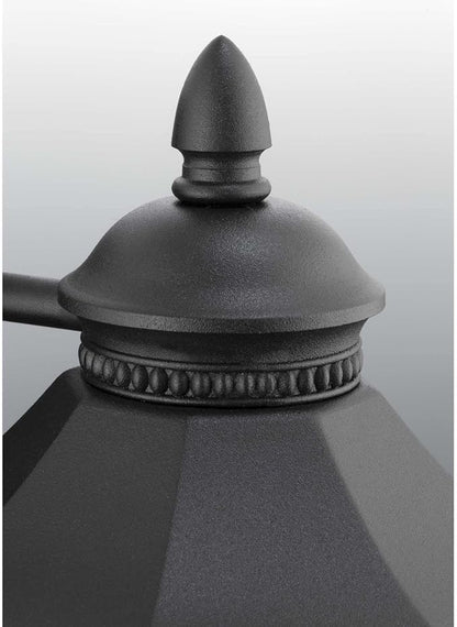 Progress Lighting Edition Collection 1-Light Water Glass Traditional Outdoor Small Wall Lantern Light Antique Bronze