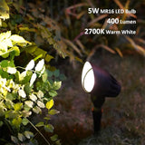 GOODSMANN Low Voltage Spotlights 12V AC Black Landscape Lighting Kit 8PK 5W LED Spot Lights 400 Lumen Warm White | Lumora