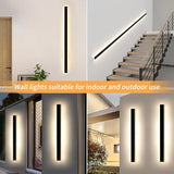 Mikeru 59inch Long LED Wall Light, 3000k Exterior Wall Sconces, Acrylic Invisible Exterior Wall Light for Porch | Lumora
