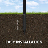 Uonlytech 8 Sets Pathway Extension Garden Solar Plastic Ground Outdoor Landscaping Spike Spikes Connectors Part for | Lumora