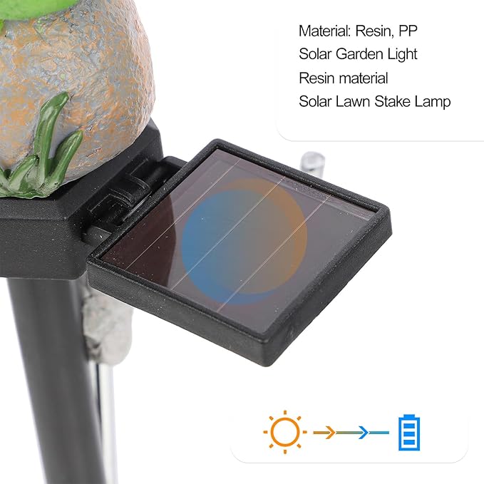 Solar-Powered Frog Stake Light Outdoor Garden Decorative Solar Stake Lamp Waterproof Landscape Lighting for Yard Pathway