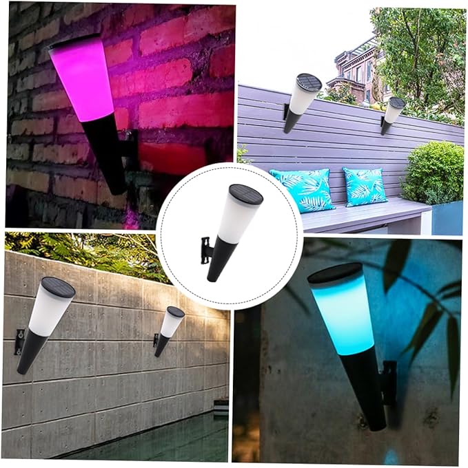 Gadpiparty Solar Pathway Light Led Courtyard Lamp for Outdoor Decoration Solar Wall Light for Garden Use Easy to Install Weather Resistant