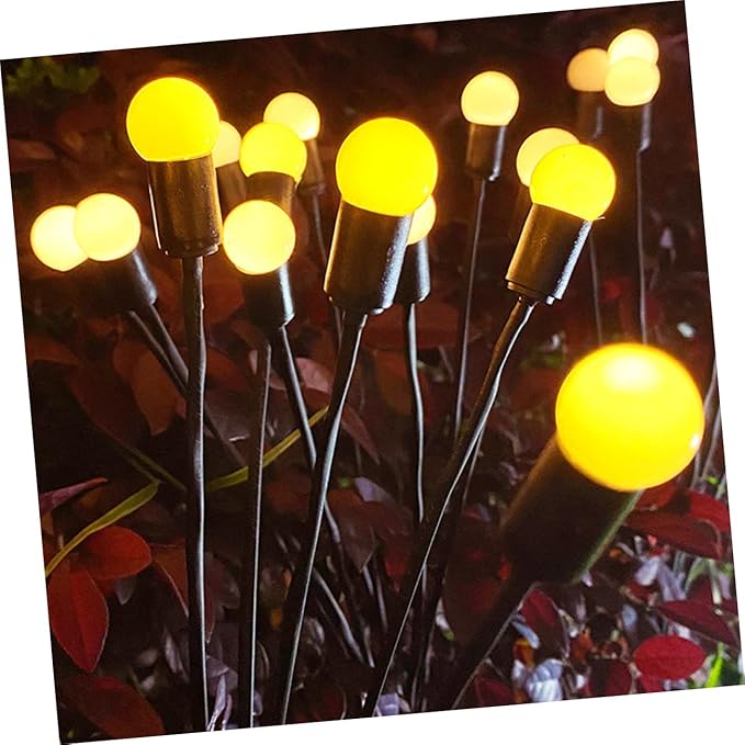 Veemoon Solar-Powered LED Garden Lights 8-Piece Outdoor Decorative Landscape Lighting Waterproof Solar Pathway Lights for Yard Patio and Festival Decor
