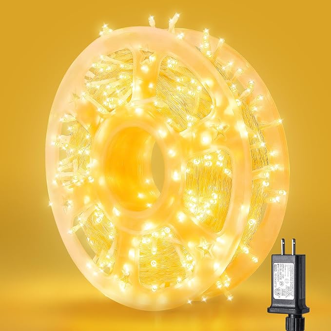 165FT 500LED String Lights LED Starry Fairy Light, Twinkle String Lights Decorative Lights with 8 Modes 30V Plug in | Lumora