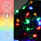 100 LED 5MM Multicolor Christmas Lights, 33FT Indoor/Outdoor String Light, Mini Lights for Garden, Patio, Christmas | Lumora