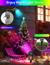 ZYAN Solar Color Changing RGB Spotlights with Remote, Separate Monocrystalline Panels & USB-C Powered 12000mAh Auto | Lumora
