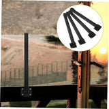 TEHAUX 4Pcs Outdoor String Light Poles Support Rods for Hanging Bird Feeders Lights Easy Installation for Patio | Lumora