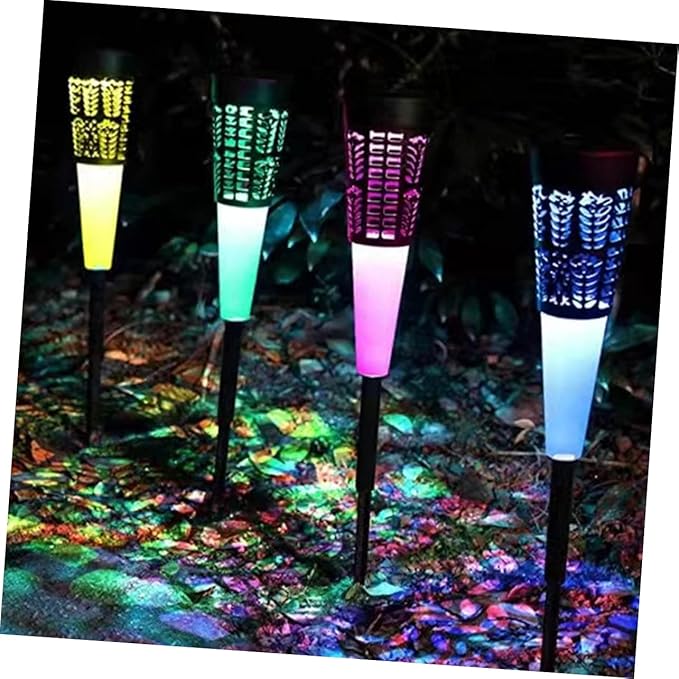 6pcs Solar Garden Stake Lights Decorative Courtyard Light Warm Glow Outdoor Lawn Lighting for Pathway and Villa | Lumora