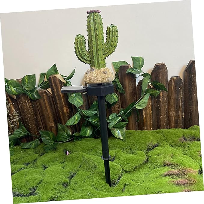 Solar Cactus Light Outdoor Decorative Lamp for Gardens Easy Installation for Pathways and Patios Emergency Use During Power Outages