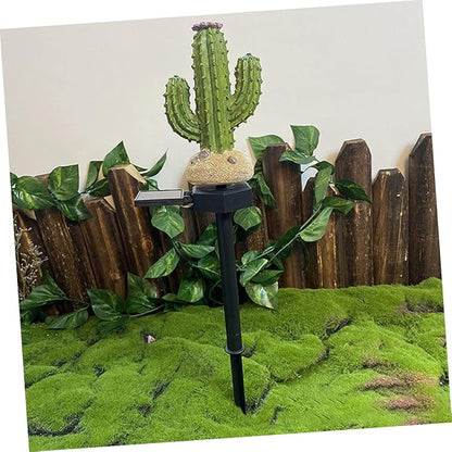 Solar Cactus Light Outdoor Decorative Lamp for Gardens Easy Installation for Pathways and Patios Emergency Use During Power Outages