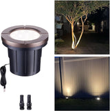 Landscape Well Lights, LED Low Voltage Ground Lights Outdoor, 12V IP67 Waterproof, Bright Wired Aluminum ORB for | Lumora