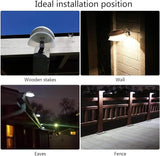 isunmoon 6 Pack Upgraded Version Solar Lights Outdoor 9 LED Gutter Lights Solar Powered for Fence Roof Garden Yard | Lumora