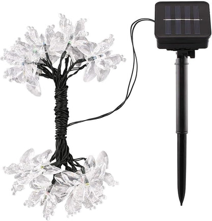 Solar String Lights, Waterproof 16ft 20LED Butterfly Christmas Fairy Lights Decorative Lighting for Home Party Wedding Patio Garden Porch Balcony (Pink)