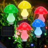 Generic Mushroom Solar Lights Outdoor, Waterproof Mushroom Landscape Lights 8 Lighting Modes Mushroom Garden Fairy | Lumora
