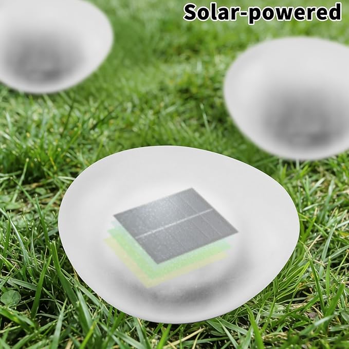 Solar Powered Outdoor Lights - Waterproof Garden Path Lighting, Pebble Shape Landscape Lights for Yard, Lawn | Lumora