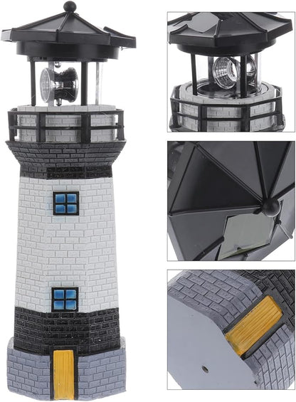 LEDMOMO Solar Powered Lighthouse,Garden Lights,Outdoor Patio Yard Garden Lawn Decoration (Random Color)