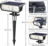 Toodour Solar Spot Light Outdoor, 6 Pack Solar Lights Outdoor with 2 Modes, Waterproof Solar Powered Flood Lights | Lumora