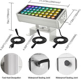 Party Lights Outdoor Smart Flood Light, 180W RGBCW Color Changing LED, 2700–6500K Tunable White, WiFi App & Voice | Lumora
