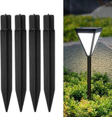 16 PCS 8.27 Inch Solar Light Stakes, Black Spikes Plastic Pathway Stakes, LED Light Ground Spikes for Garden | Lumora
