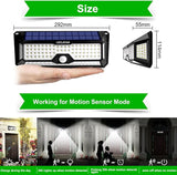 LECLSTAR Solar Outdoor Lights - 4000Lm 268 LED Security Lights with 4 Wide Angle, Motion Sensor Lights for Outside | Lumora