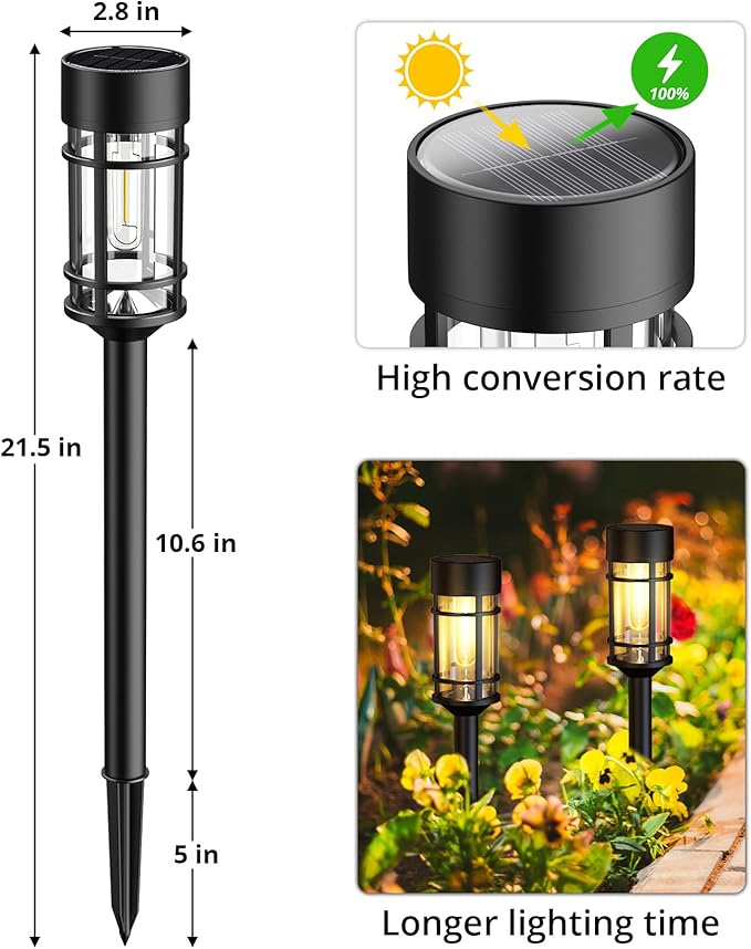 Solar Pathway Lights 4 Pack
