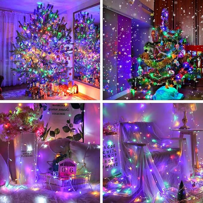 FULLBELL Easter Lights 66 Feets 200 LED Easter Decorations Memory Indoor Outdoor Fairy Lights Easter Decor Lights | Lumora
